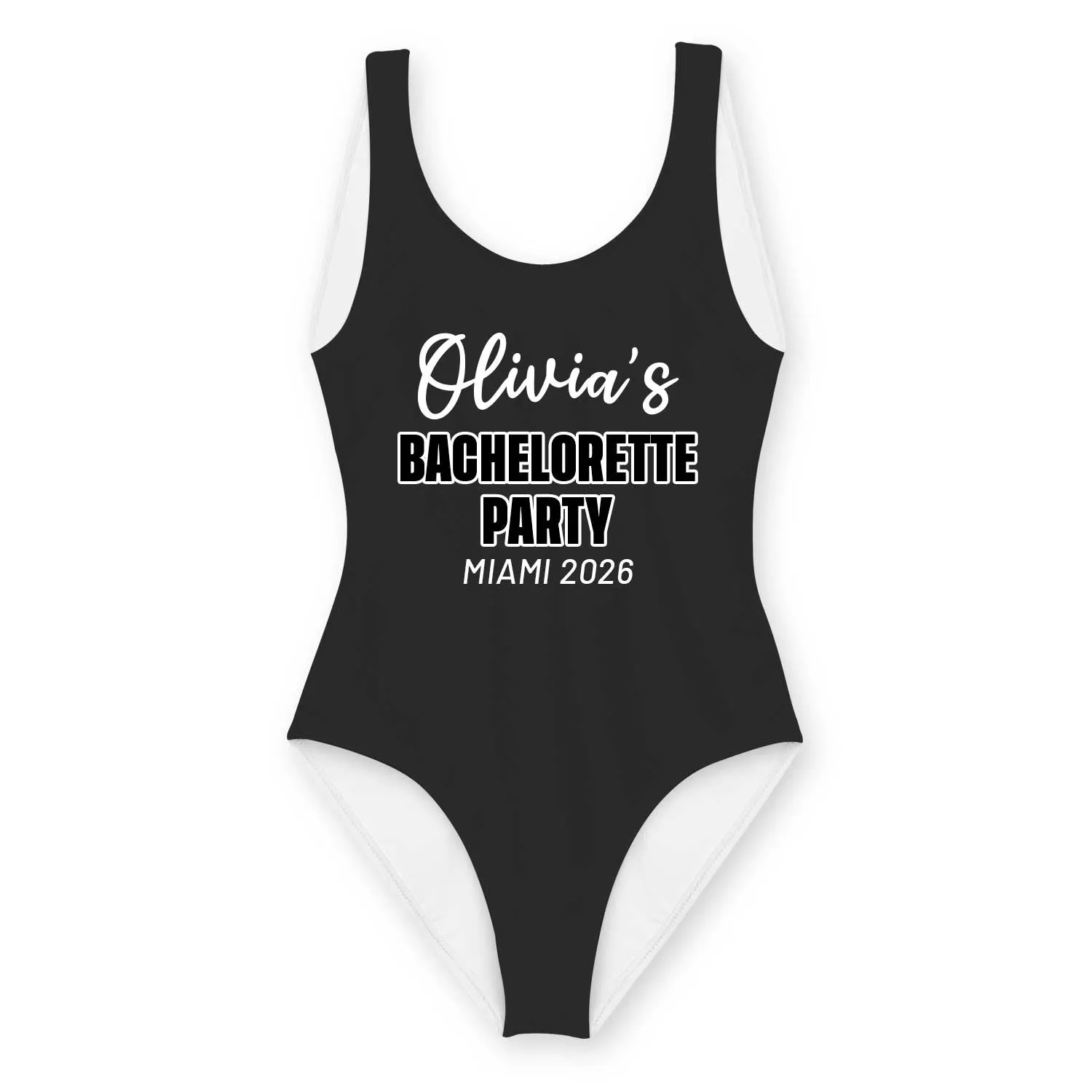 *Name & Place* Bachelorette Party Personalised Swimsuit sold by Super Socks product image thumbnail 5
