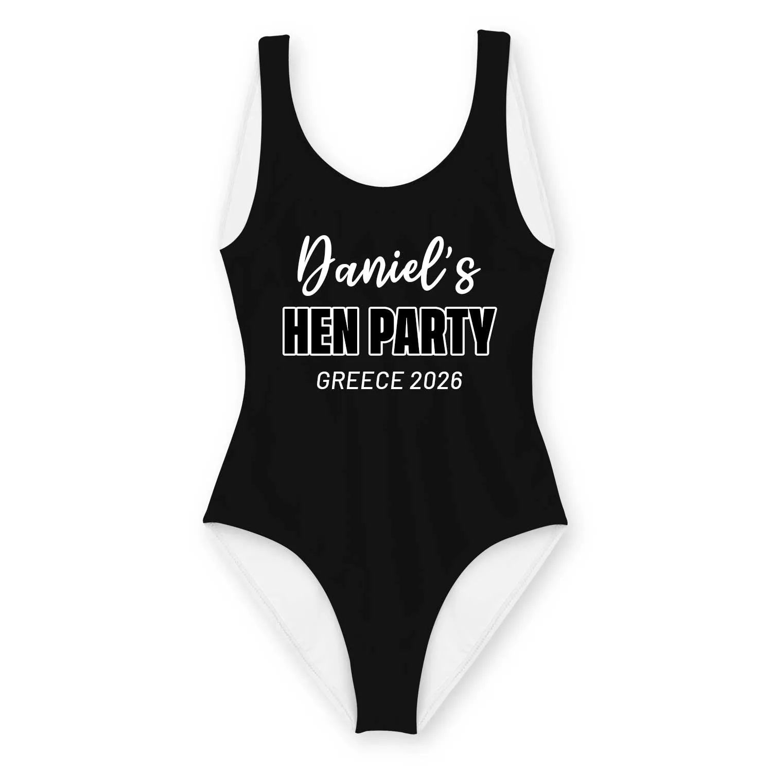*Name & Place* Hen Party Personalised Swimsuit sold by Super Socks product image thumbnail 5