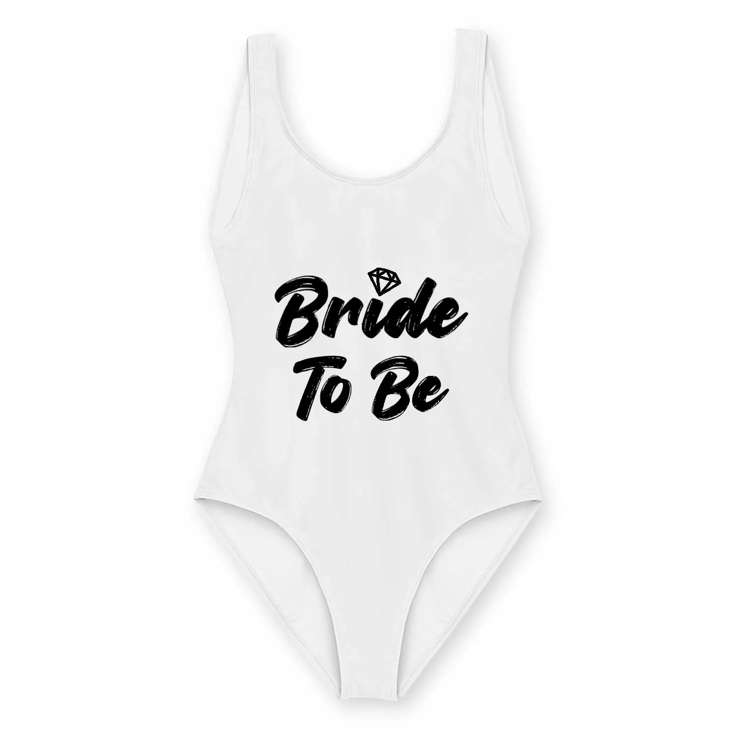 Bride To Be White Swimsuit sold by Super Socks product image thumbnail 2
