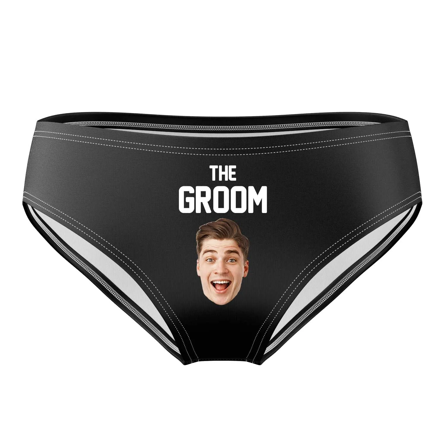 The Groom Swim Trunks Personalised With Face sold by Super Socks