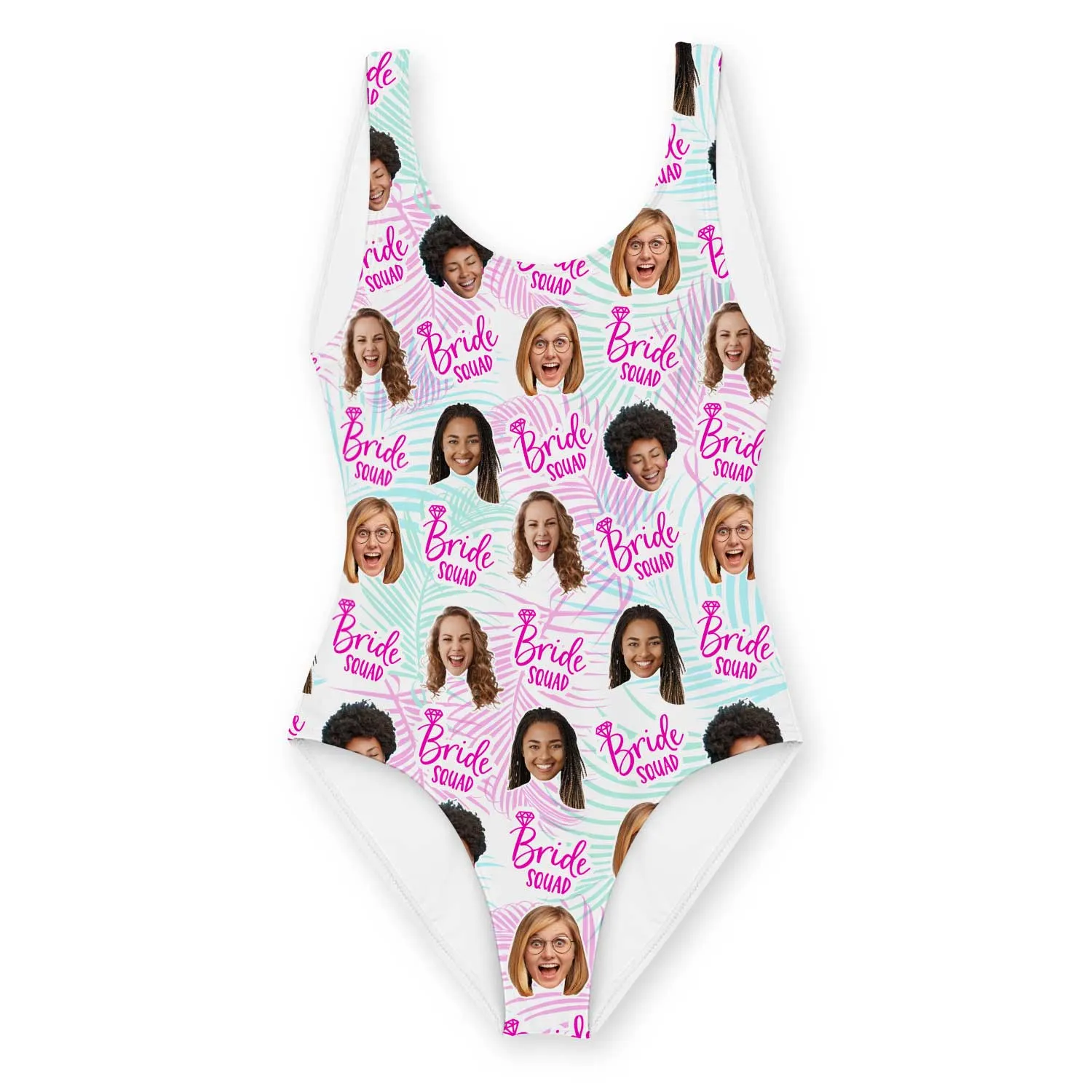 Bride Squad Swimsuit Personalised Faces sold by Super Socks product image thumbnail 2