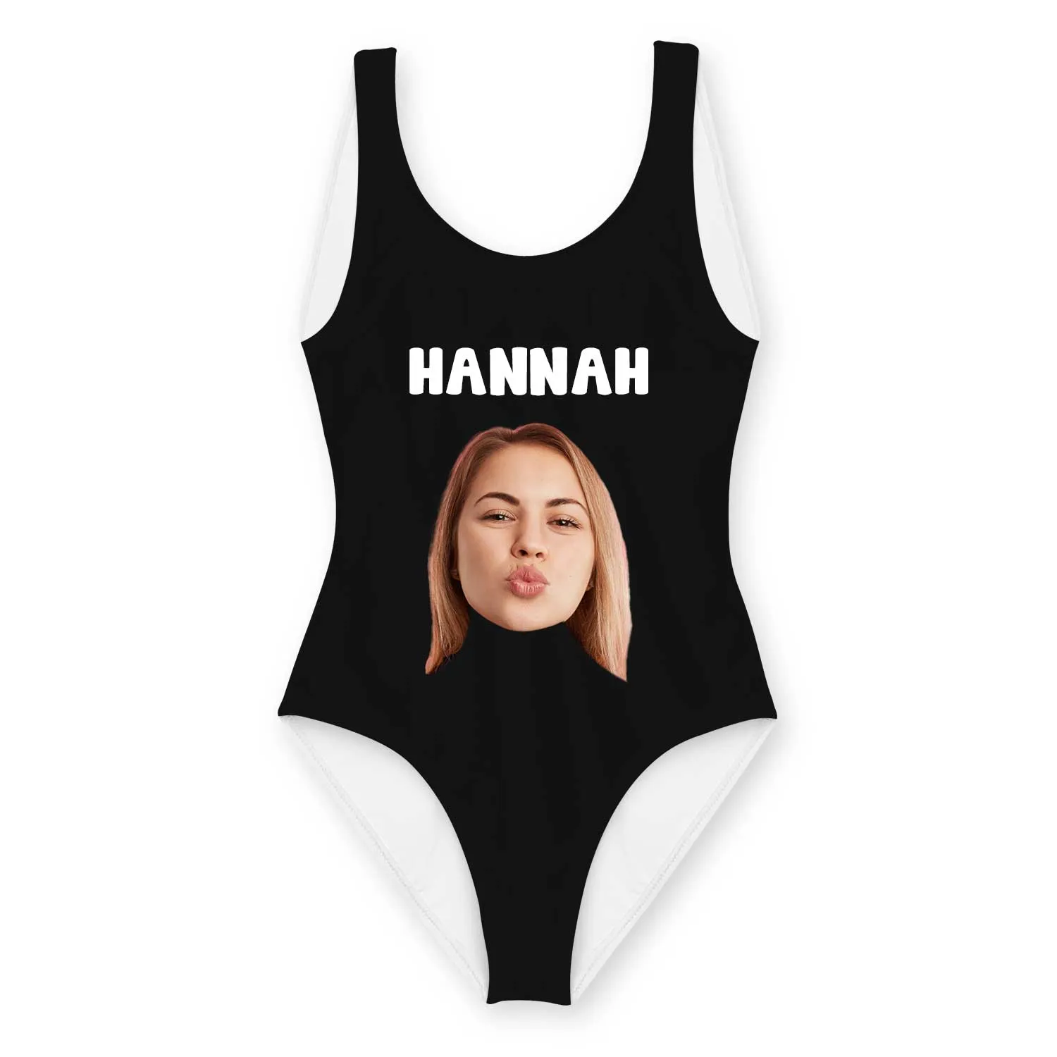 Your Name And Face Personalised Swimsuit sold by Super Socks product image thumbnail 2