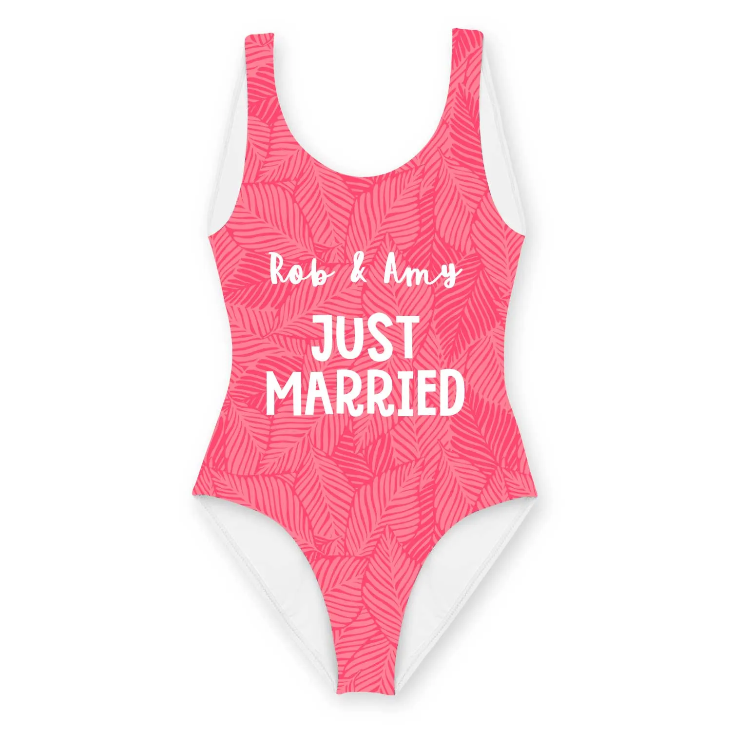 Just Married Swimsuit Personalised With Names sold by Super Socks product image thumbnail 2