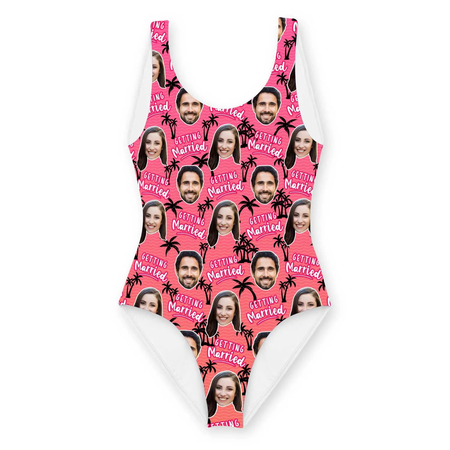 Getting Married Personalised Faces Swimsuit sold by Super Socks product image thumbnail 2
