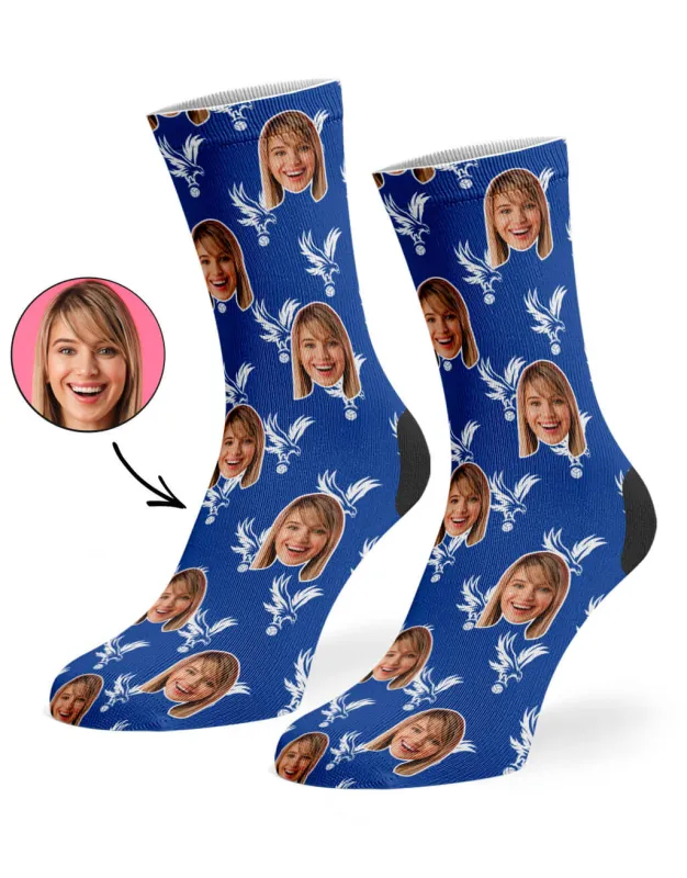 Crystal Palace Pattern Socks Blue sold by Super Socks
