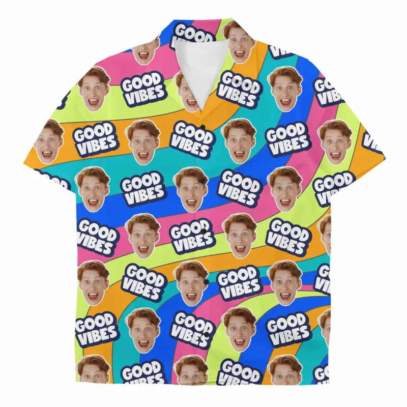 Good Vibes Custom Hawaiian Shirt sold by Super Socks