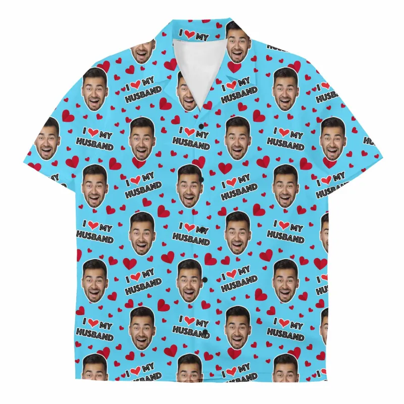 I Love My Husband Custom Hawaiian Shirt sold by Super Socks