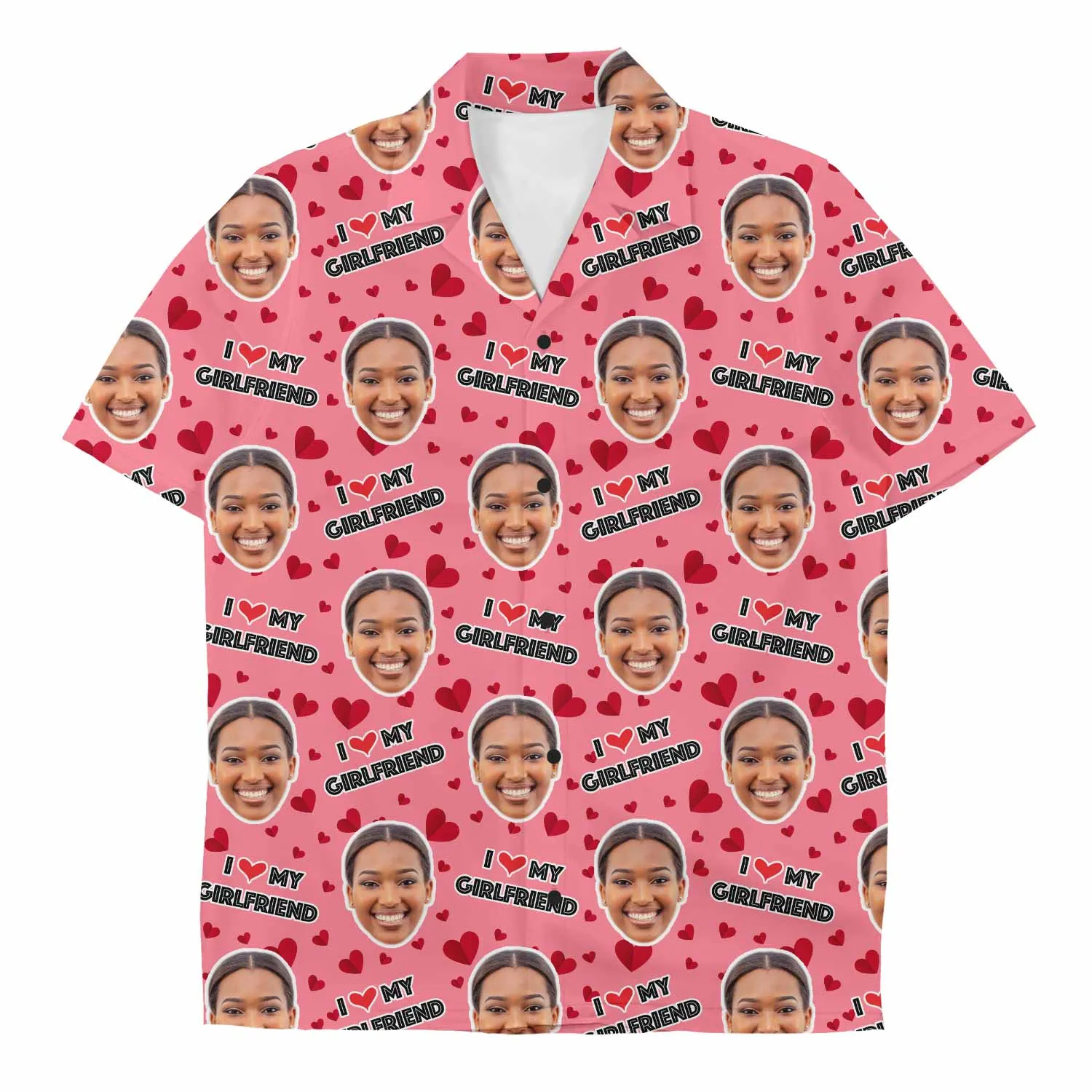 I Love My Girlfriend Custom Hawaiian Shirt sold by Super Socks product image thumbnail 5