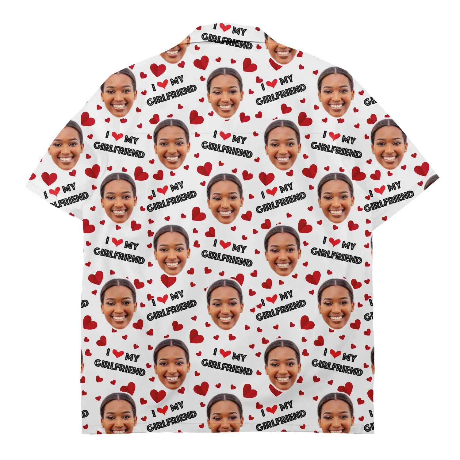 I Love My Girlfriend Custom Hawaiian Shirt sold by Super Socks product image thumbnail 2