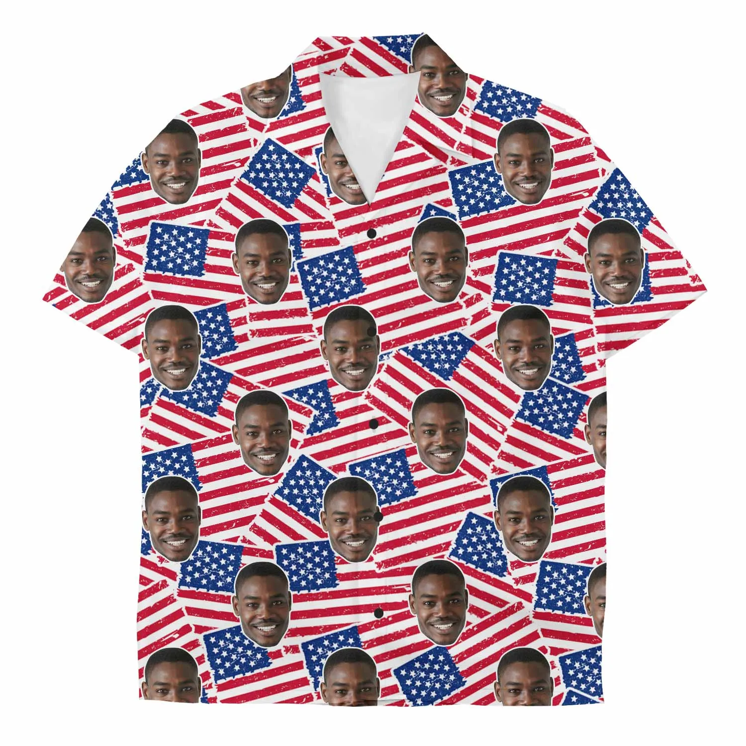 USA Flags Custom Hawaiian Shirt sold by Super Socks