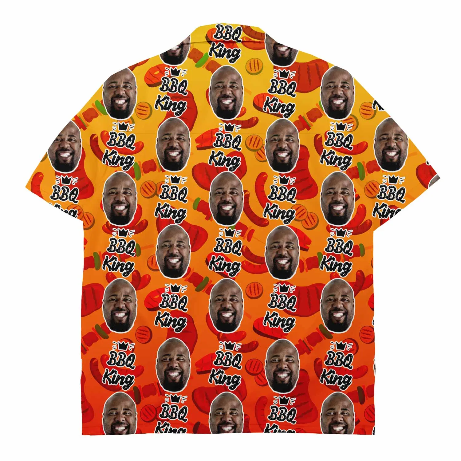 BBQ King Custom Hawaiian Shirt sold by Super Socks product image thumbnail 2