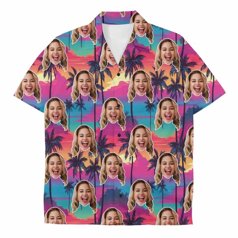 Tropical Sunset Custom Hawaiian Shirt sold by Super Socks