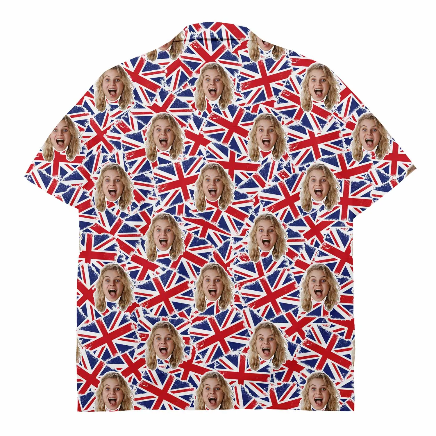 Great Britain Flags Custom Hawaiian Shirt sold by Super Socks product image thumbnail 2