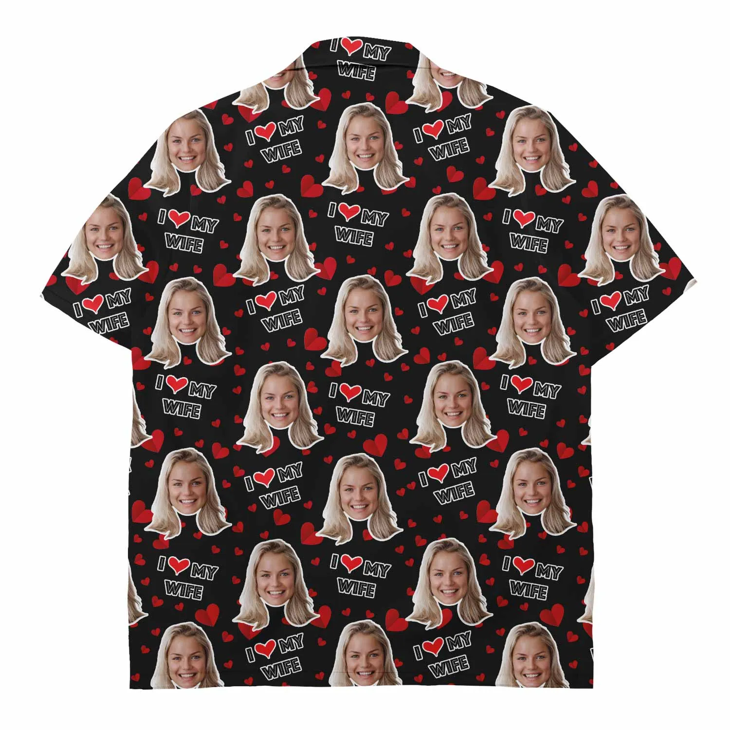 I Love My Wife Custom Hawaiian Shirt sold by Super Socks product image thumbnail 2