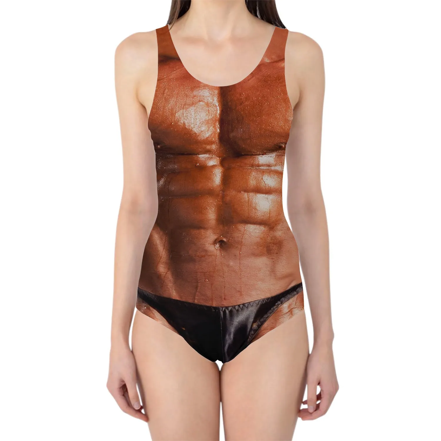 Body Builder Funny Swimsuit sold by Super Socks product image thumbnail 3