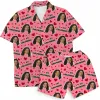 I Love My Girlfriend Personalised Hawaiian Shirt Shorts Set sold by Super Socks