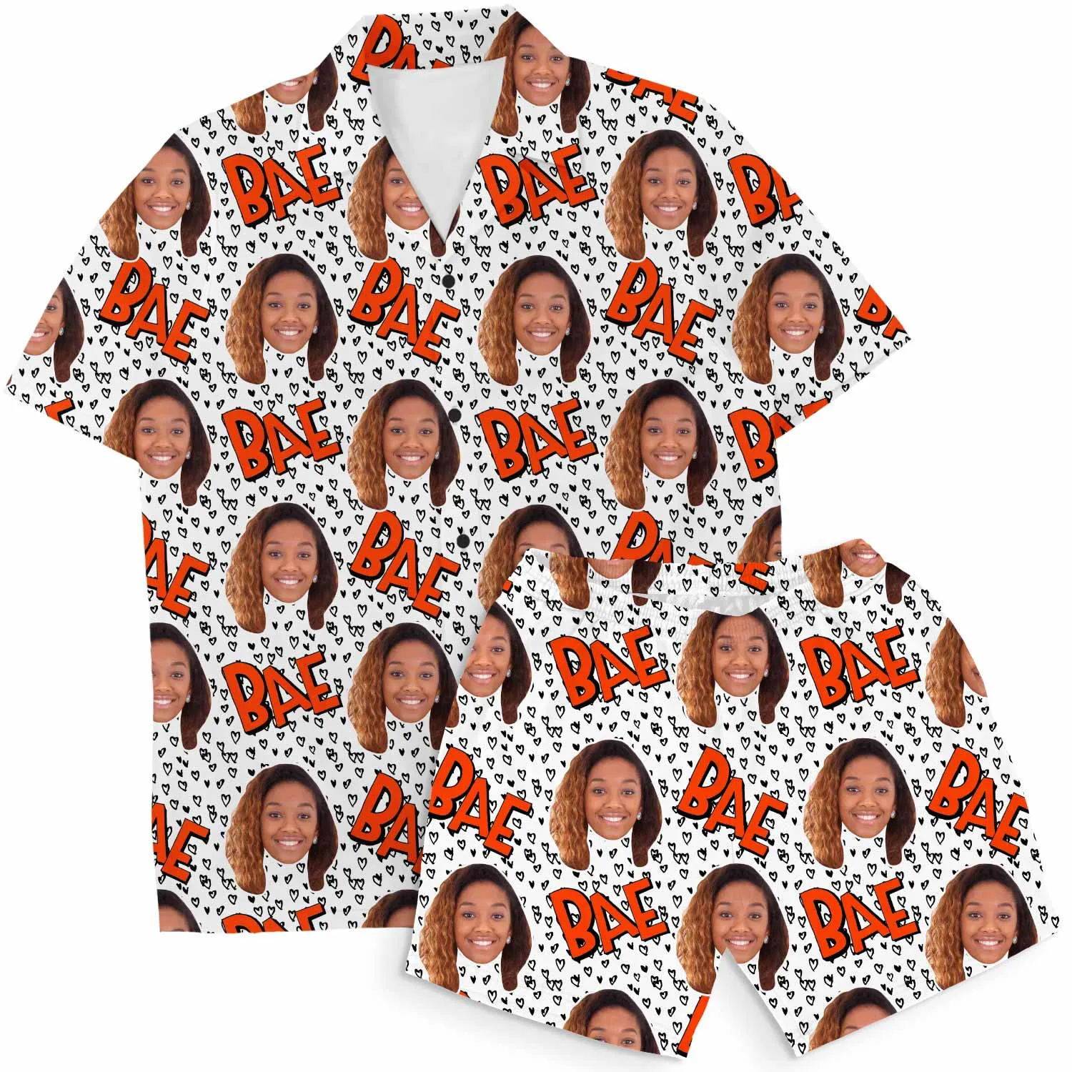 Bae Personalised Hawaiian Shirt Shorts Set sold by Super Socks