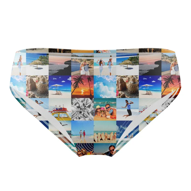 Photo Collage Personalised Swim Trunks sold by Super Socks