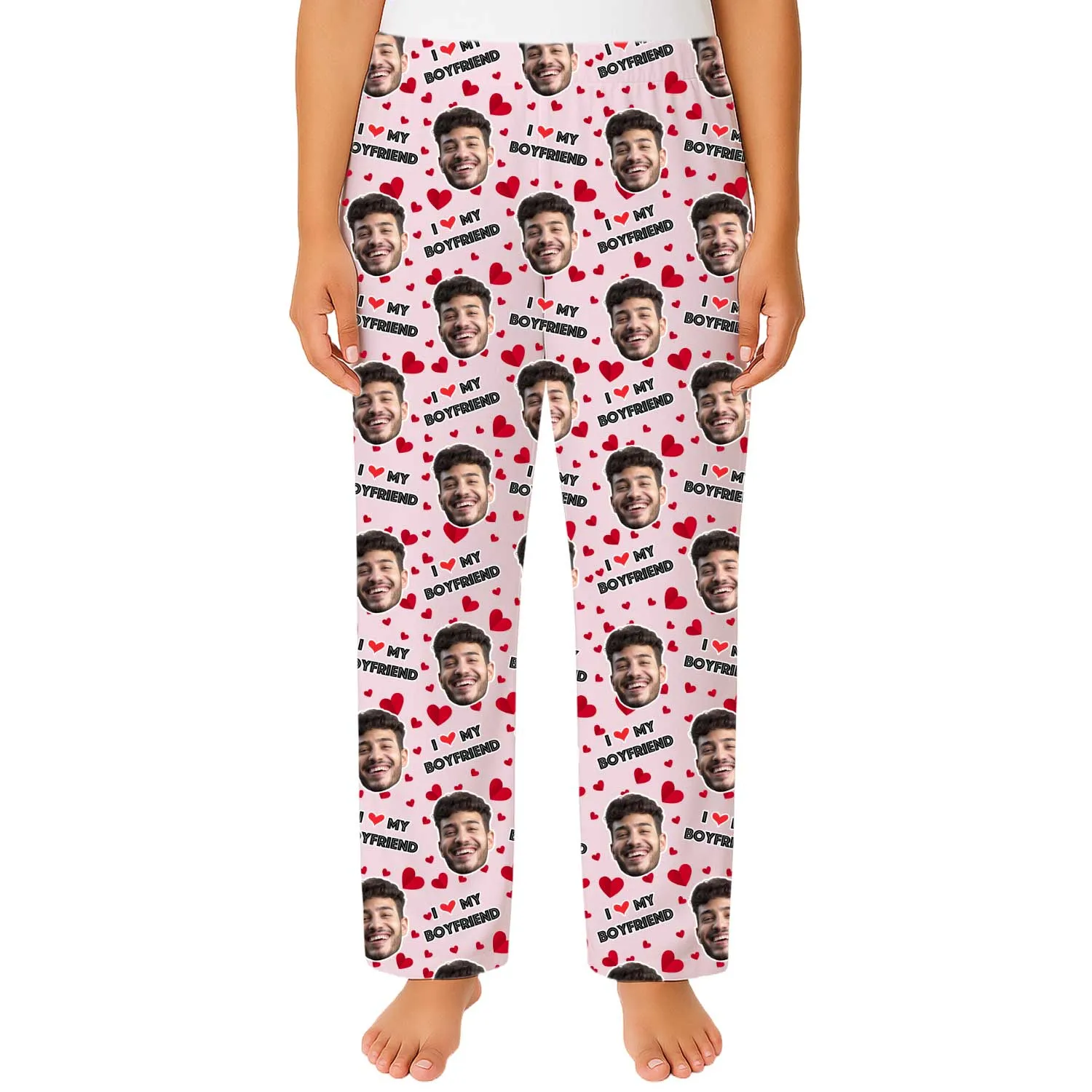 Women's I Love My Boyfriend PJ Bottoms sold by Super Socks product image thumbnail 2