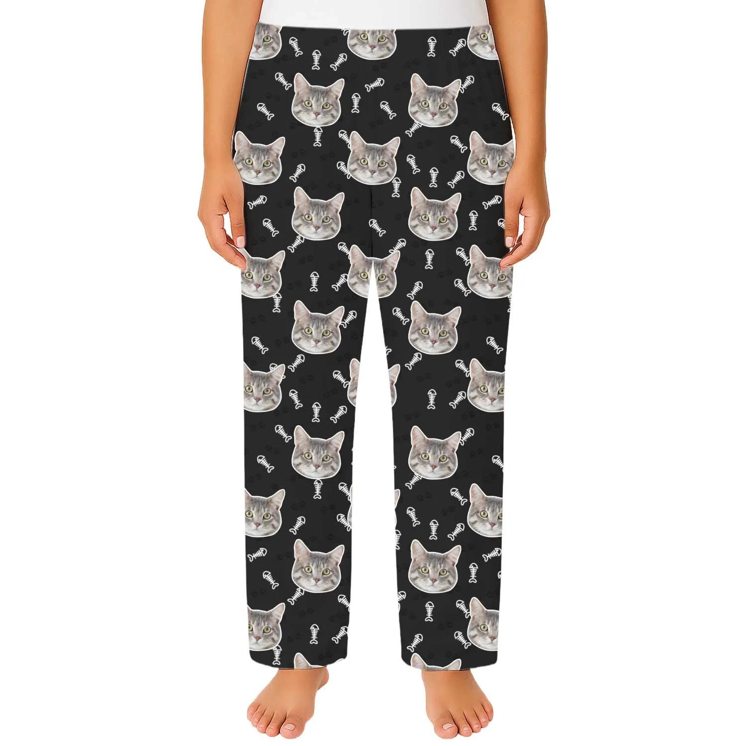 Your Cat Women's Personalised PJ Bottoms sold by Super Socks product image thumbnail 4