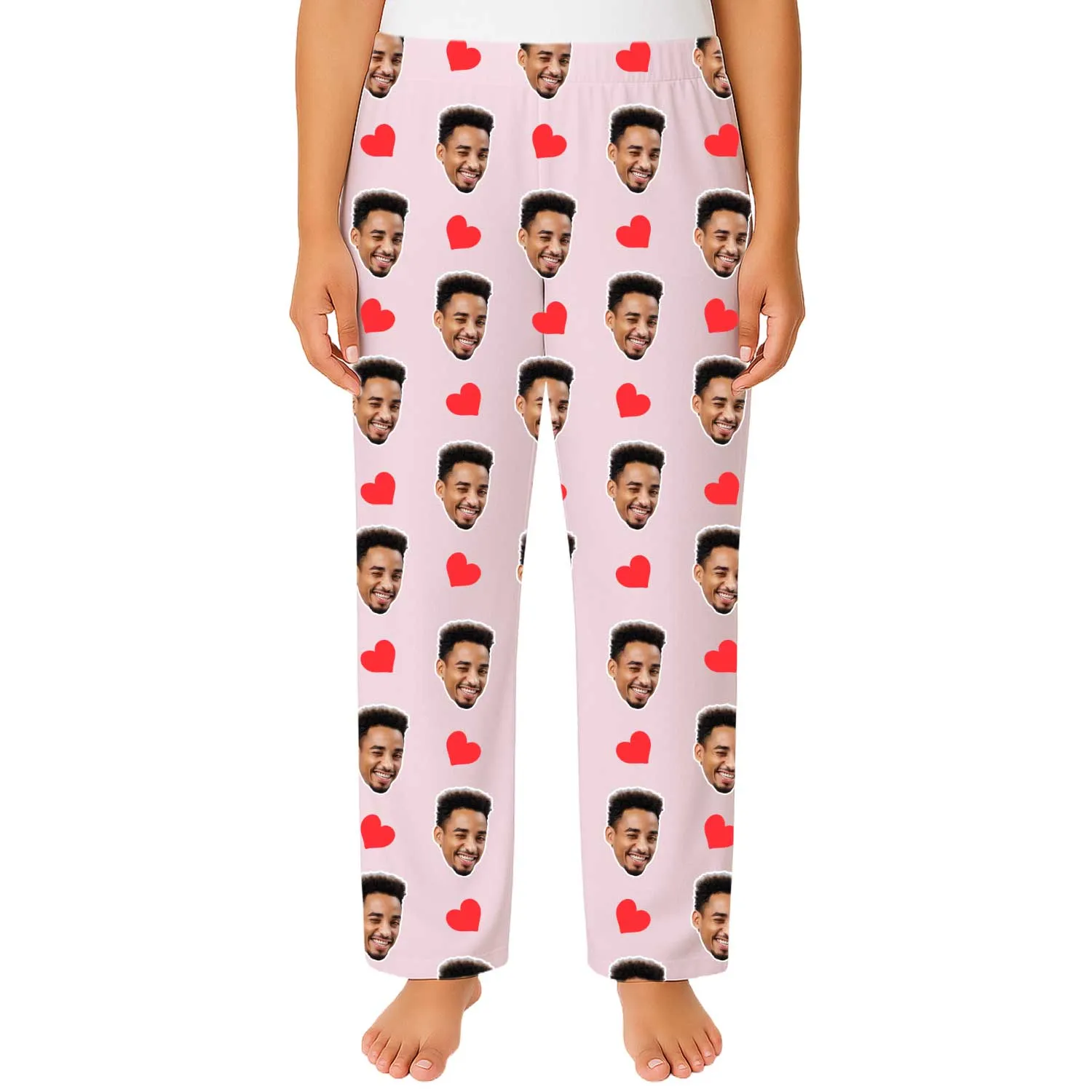 Women's Love Hearts Personalised PJ Bottoms sold by Super Socks product image thumbnail 3