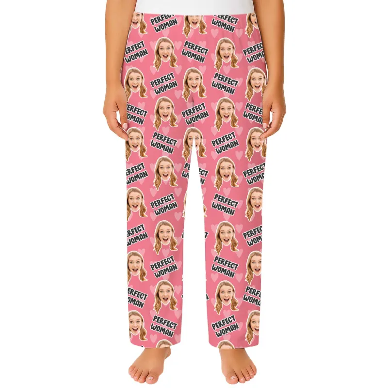 Women's Perfect Woman Personalised PJ Bottoms sold by Super Socks