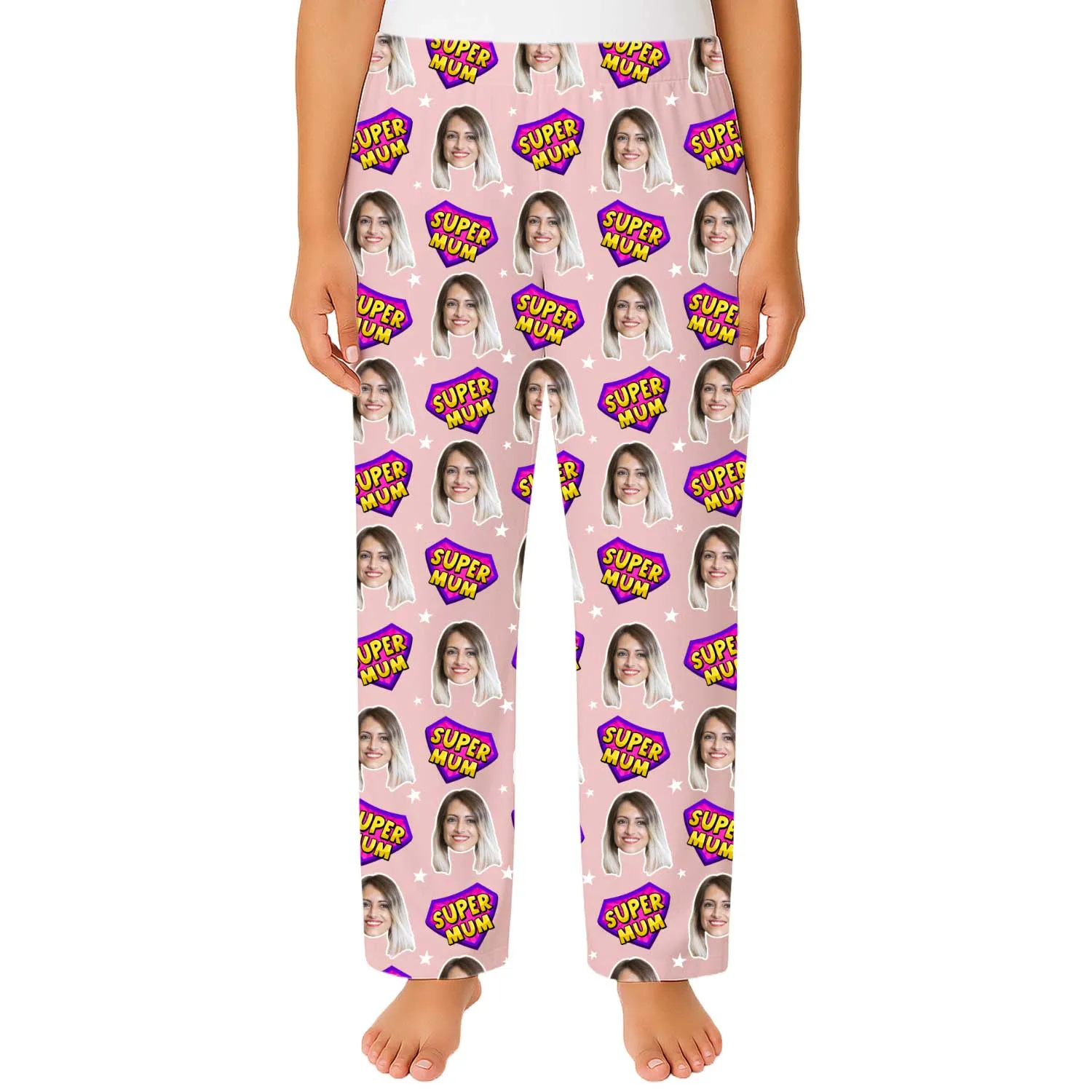 Women's Super Mum Personalised PJ Bottoms sold by Super Socks product image thumbnail 5
