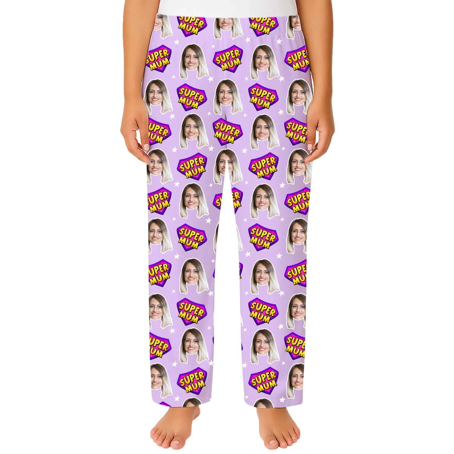Women's Super Mum Personalised PJ Bottoms sold by Super Socks product image thumbnail 4