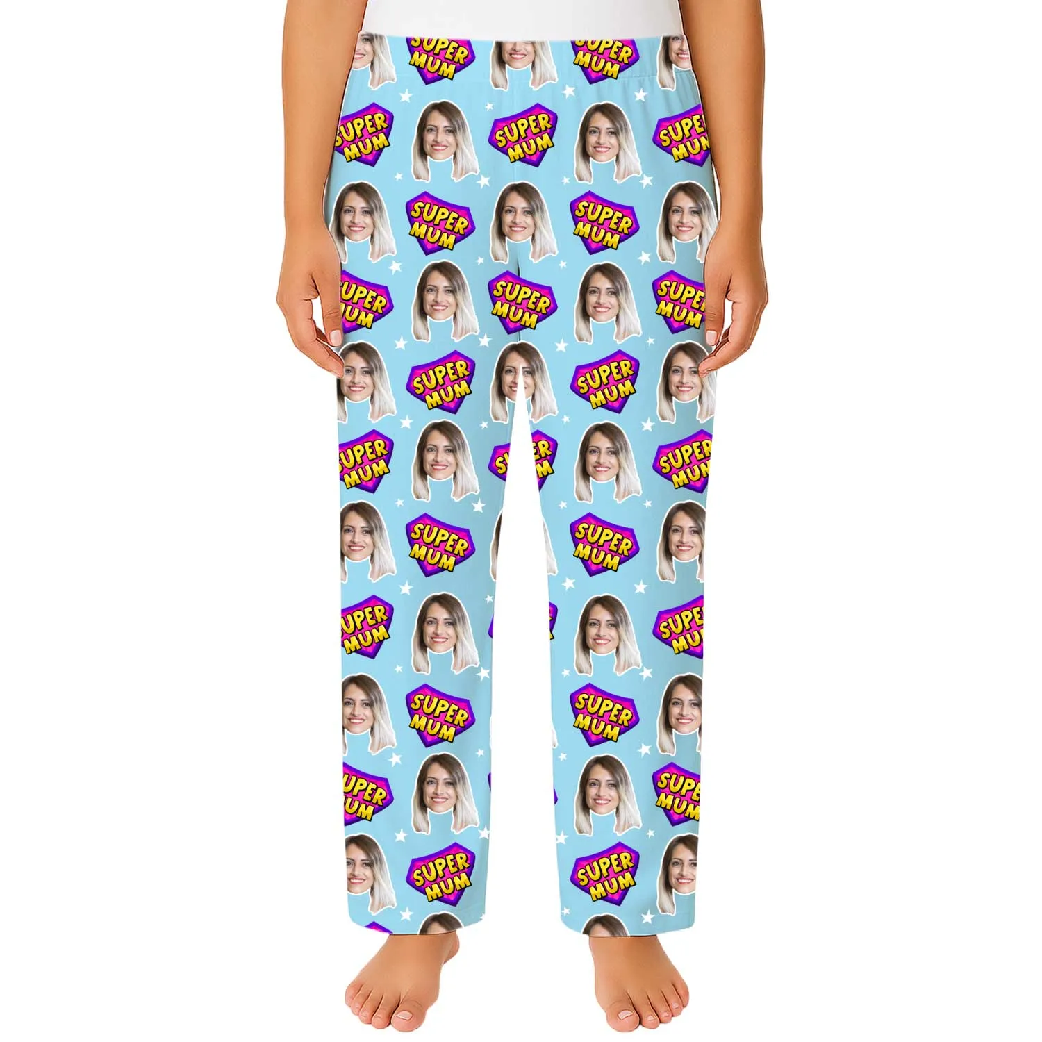 Women's Super Mum Personalised PJ Bottoms sold by Super Socks product image thumbnail 2