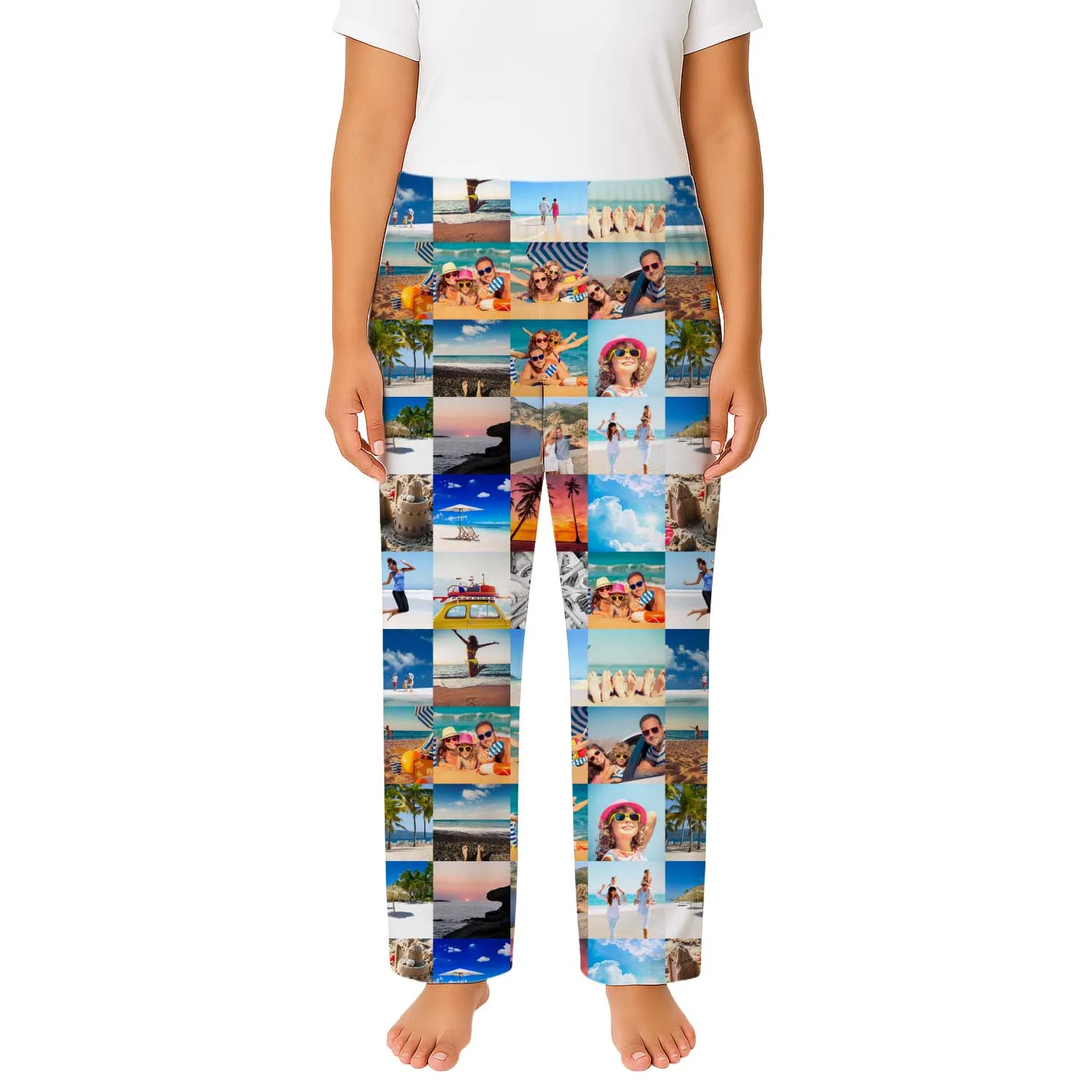 Women's Photo Collage PJ Bottoms sold by Super Socks