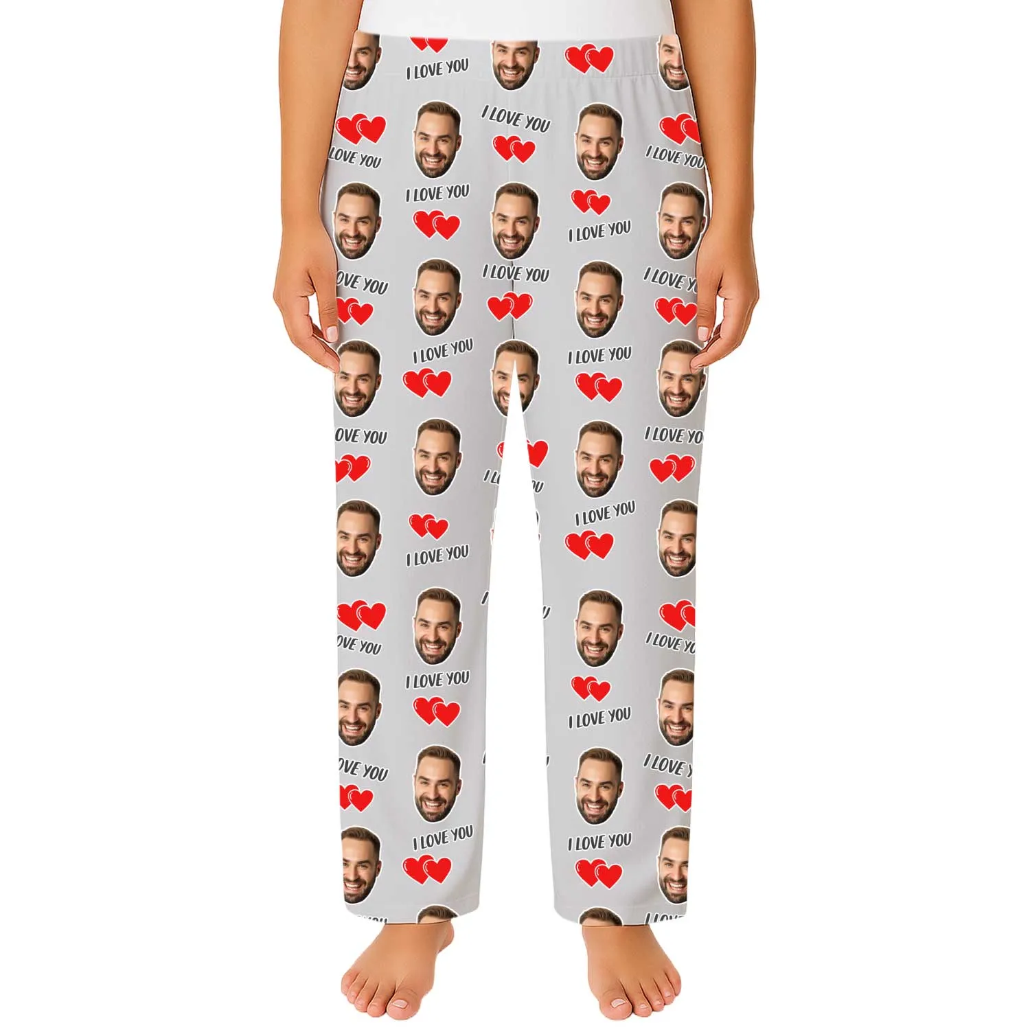 Women's I Love You Personalised PJ Bottoms sold by Super Socks product image thumbnail 4
