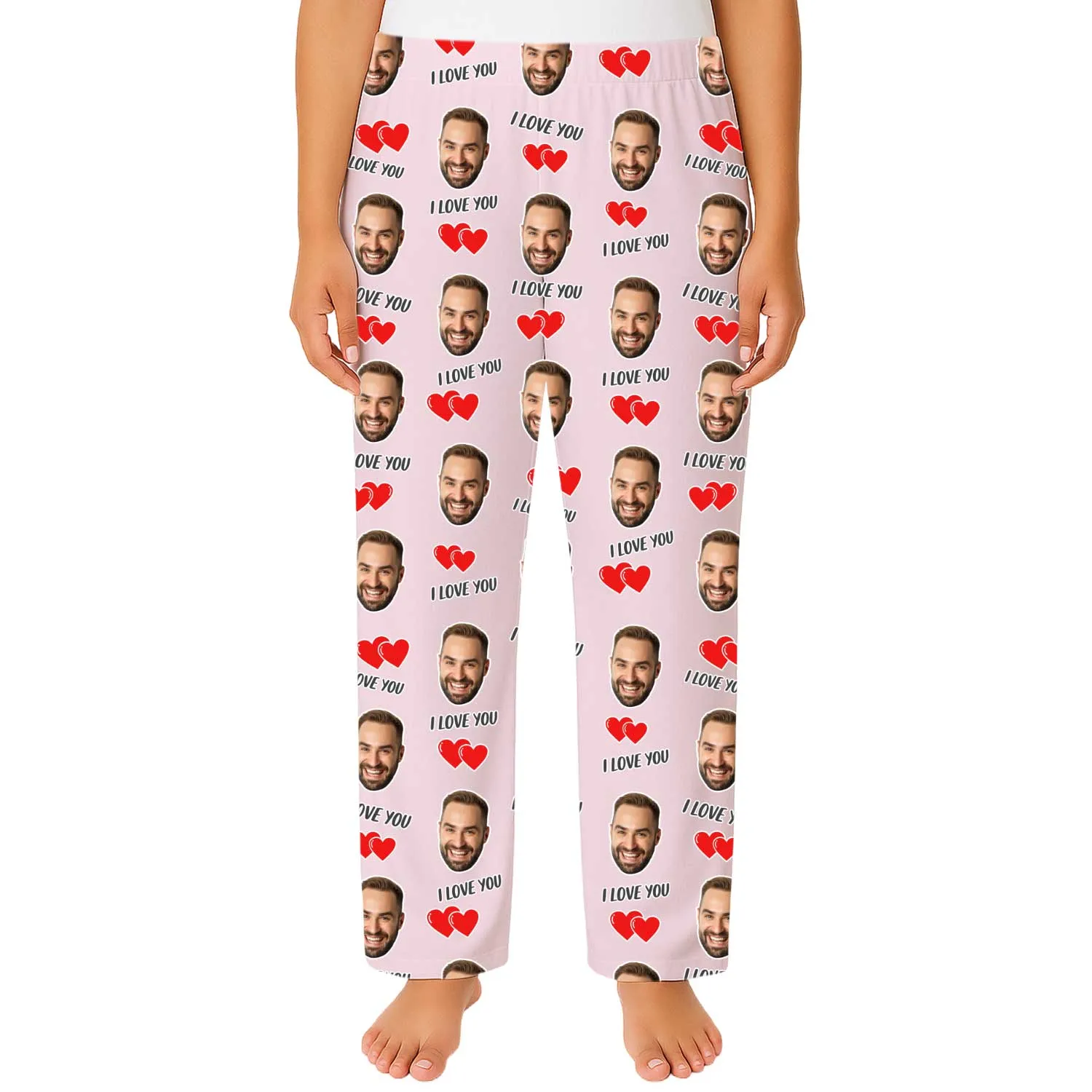 Women's I Love You Personalised PJ Bottoms sold by Super Socks product image thumbnail 5