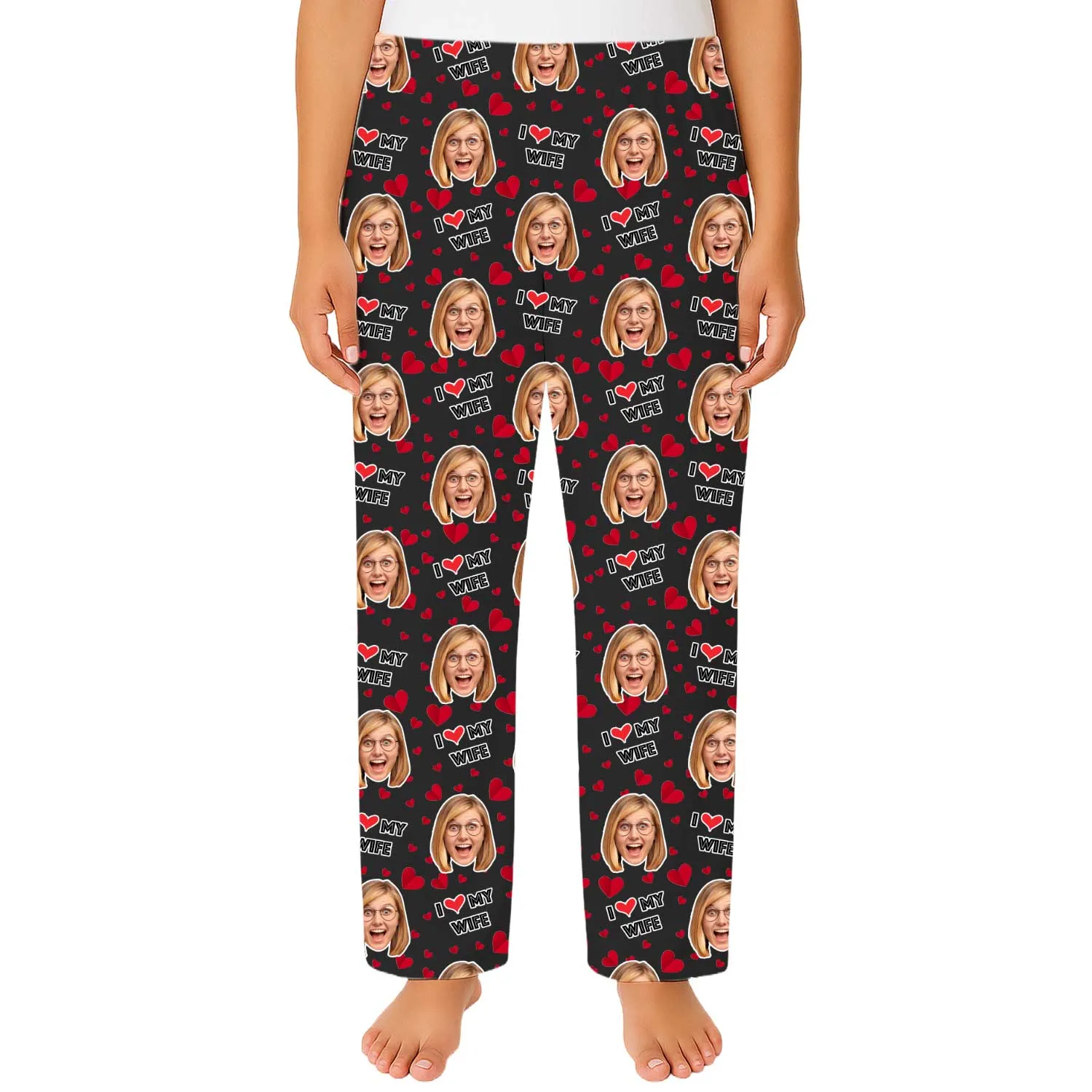 Women's I Love My Wife PJ Bottoms sold by Super Socks