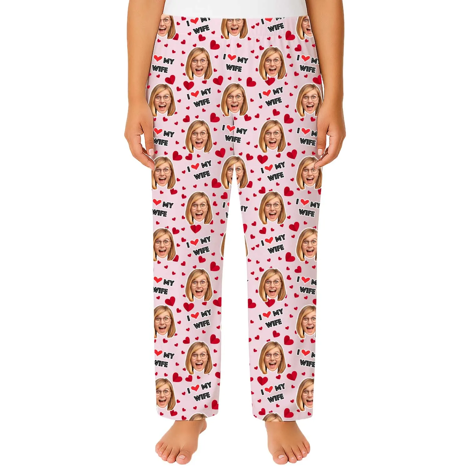 Women's I Love My Wife PJ Bottoms sold by Super Socks product image thumbnail 2