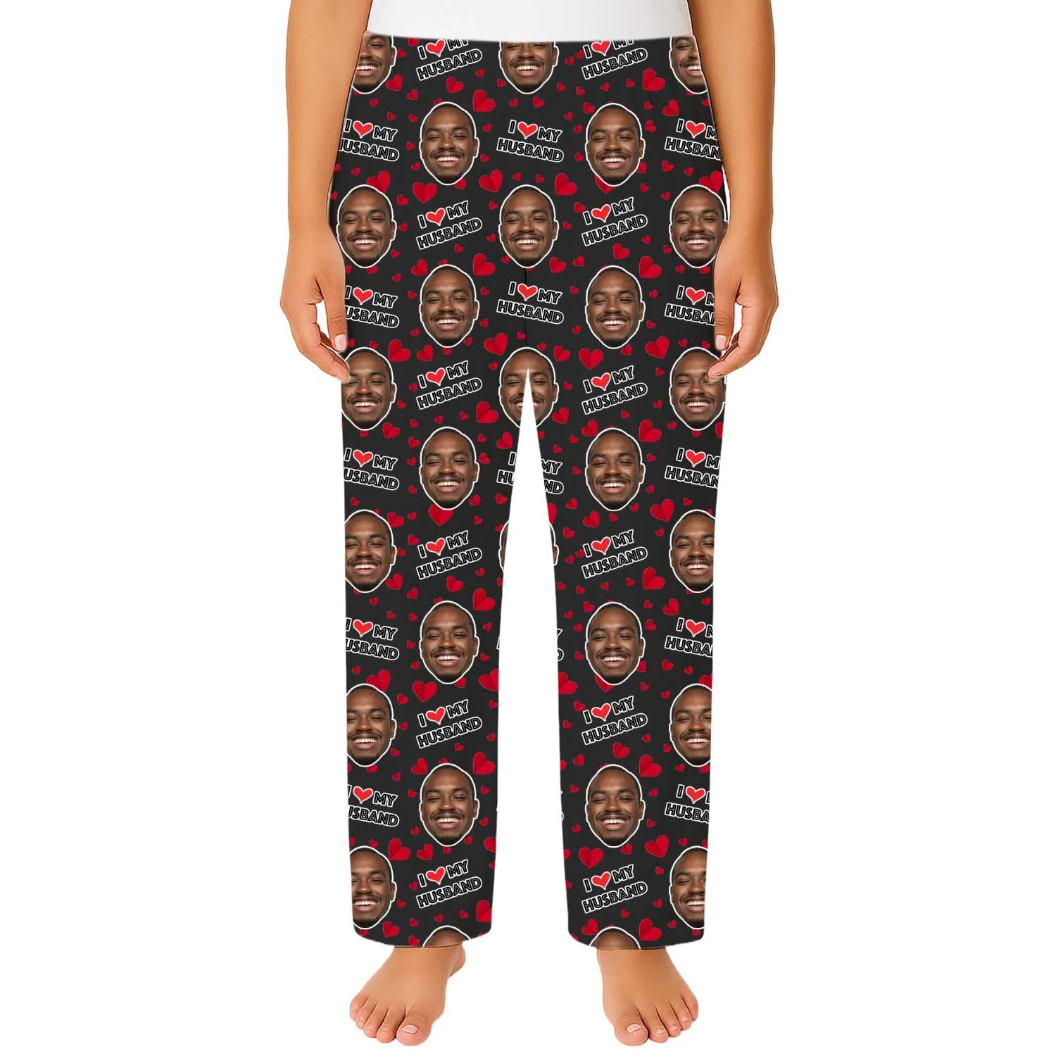 Women's I Love My Husband PJ Bottoms sold by Super Socks