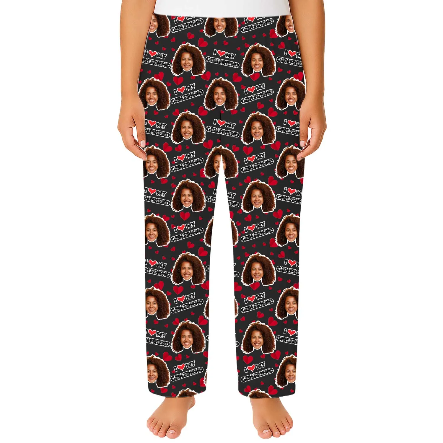 Women's I Love My Girlfriend PJ Bottoms sold by Super Socks product image thumbnail 2