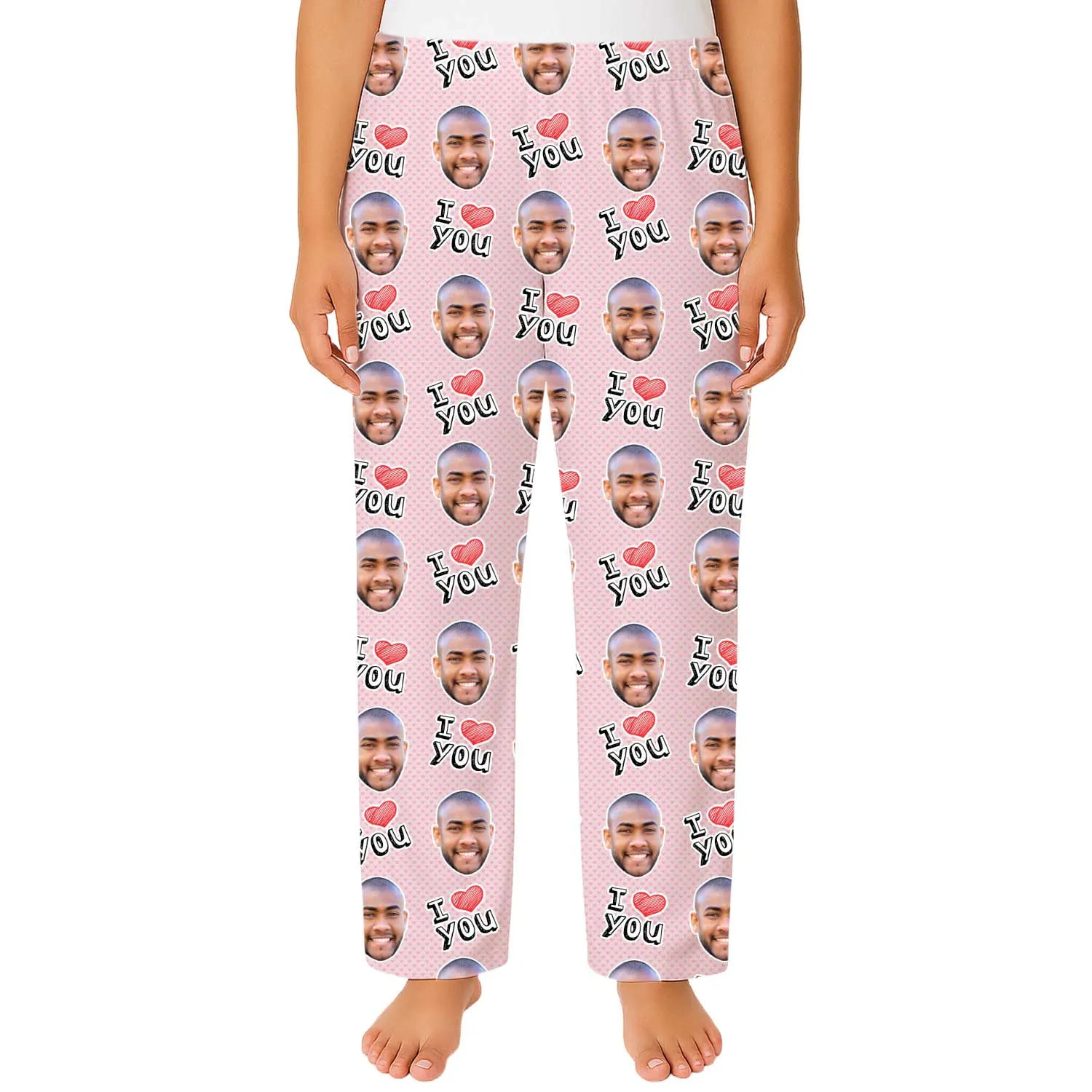 Women's I Heart You Personalised PJ Bottoms sold by Super Socks product image thumbnail 4