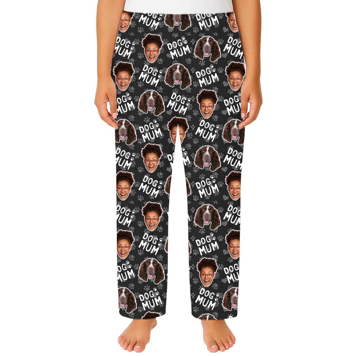 Women's Dog Mum Personalised PJ Bottoms sold by Super Socks product image thumbnail 4