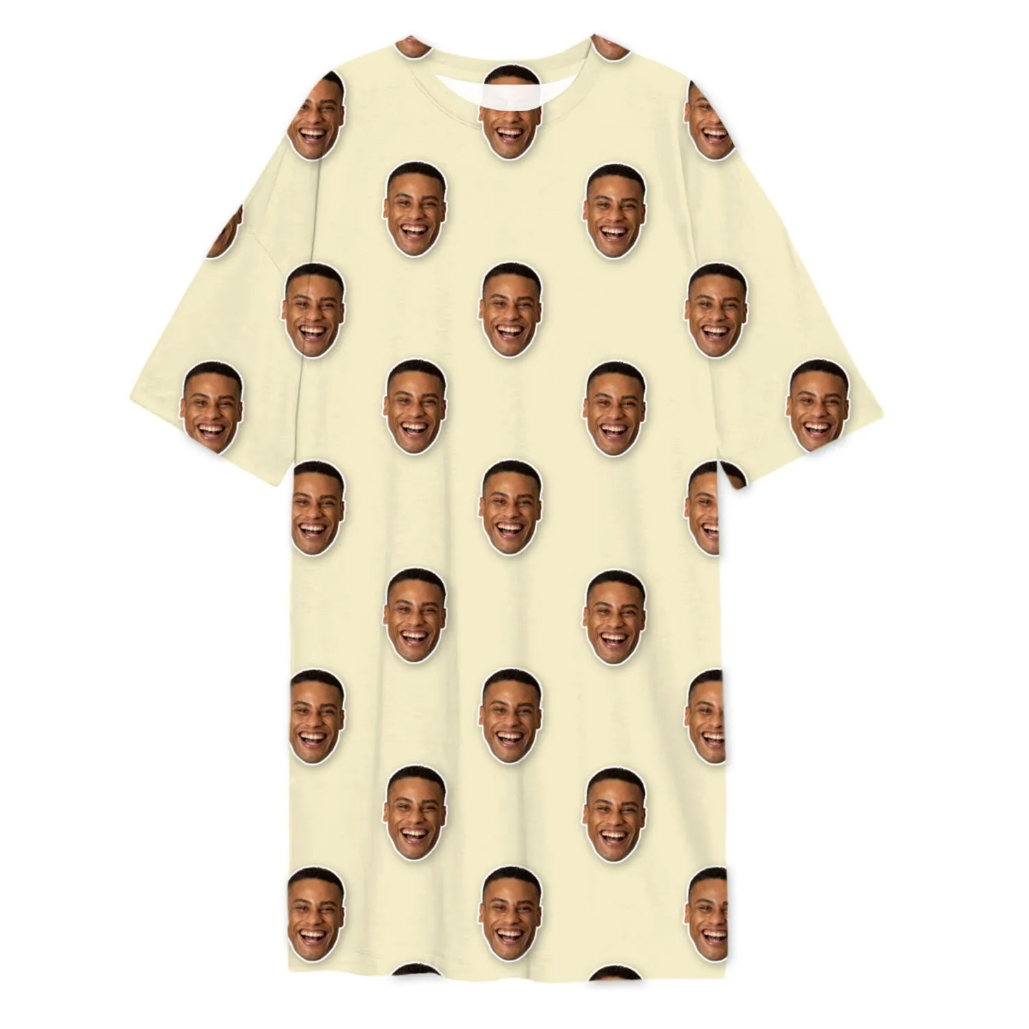 Your Face Custom Sleep Tee sold by Super Socks product image thumbnail 5