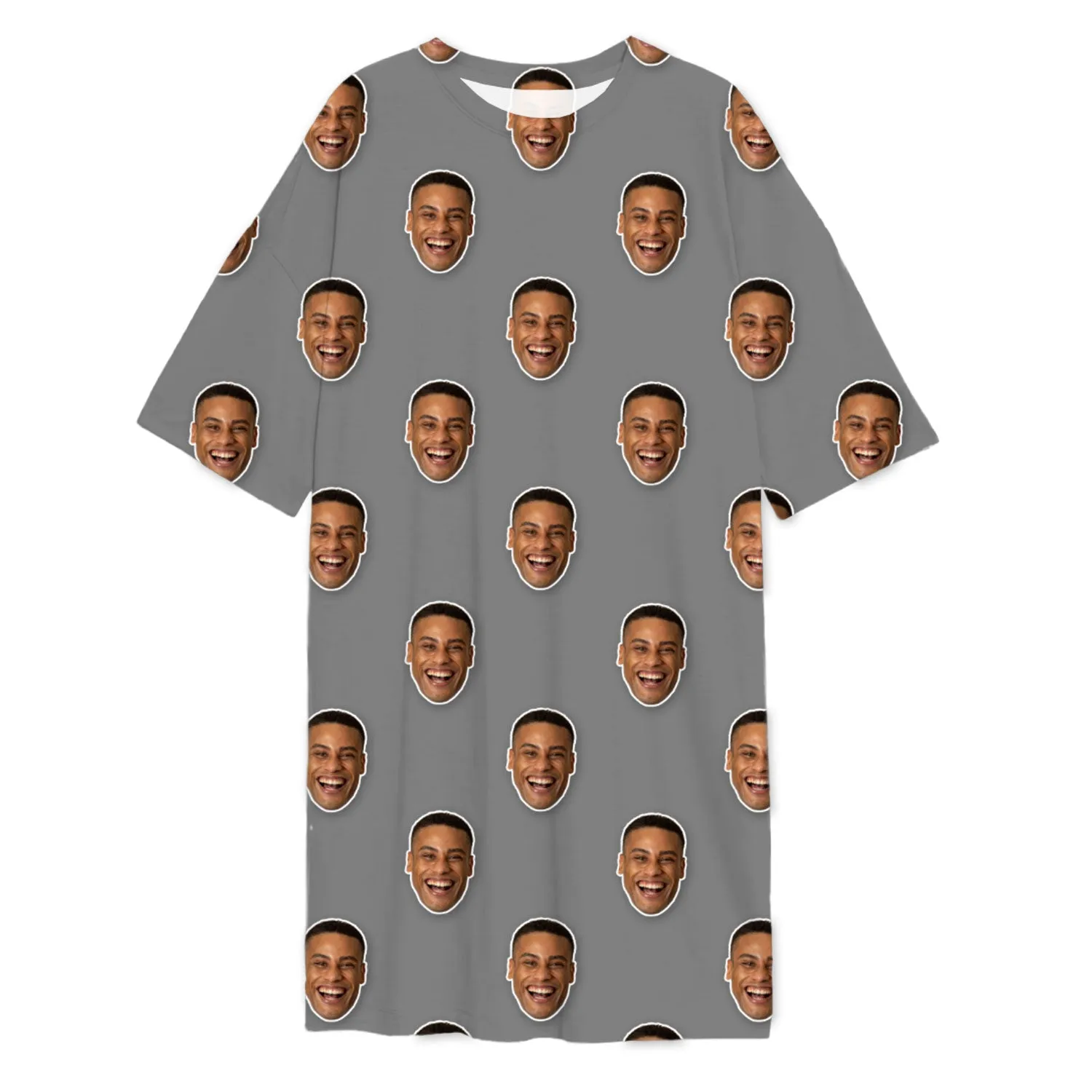 Your Face Custom Sleep Tee sold by Super Socks product image thumbnail 4