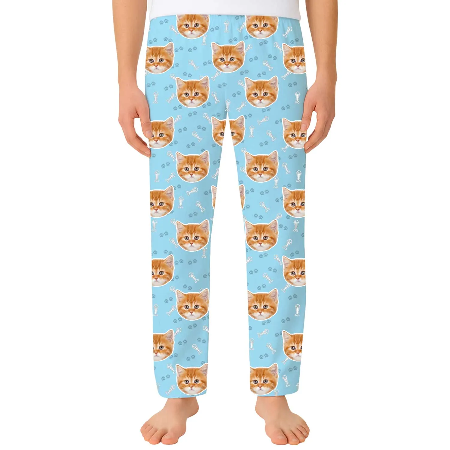 Your Cat Men's Personalised PJ Bottoms sold by Super Socks