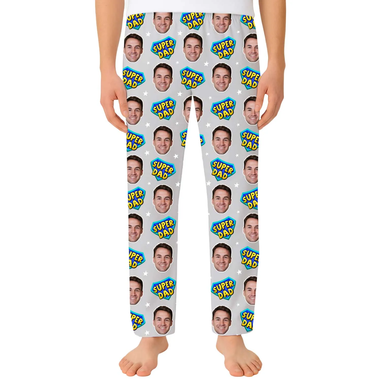 Men's Super Dad Personalised PJ Bottoms sold by Super Socks product image thumbnail 4