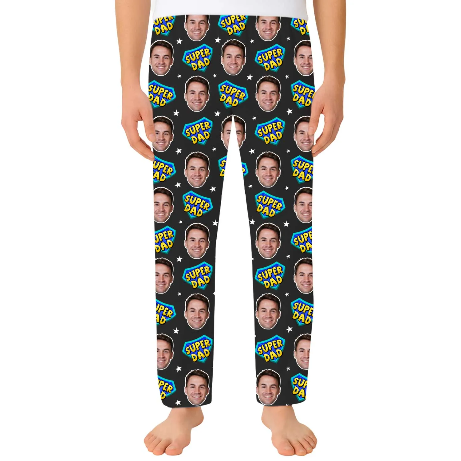 Men's Super Dad Personalised PJ Bottoms sold by Super Socks product image thumbnail 3