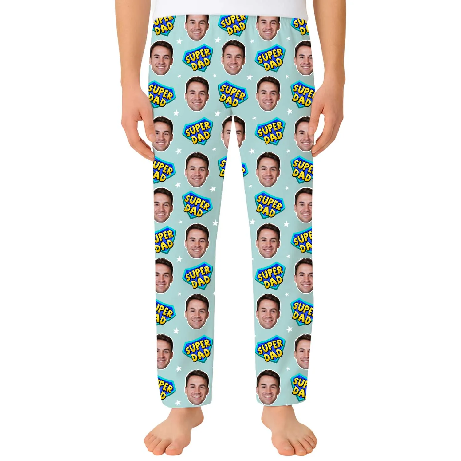 Men's Super Dad Personalised PJ Bottoms sold by Super Socks product image thumbnail 5
