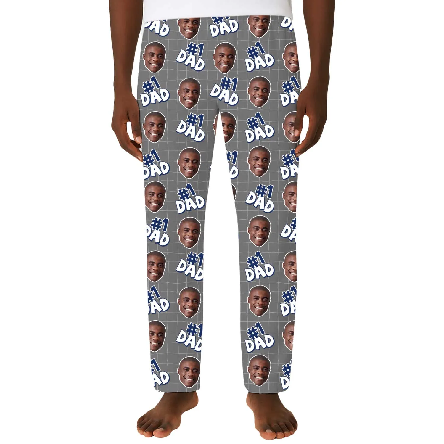 Men's Number 1 Dad Personalised PJ Bottoms sold by Super Socks product image thumbnail 5