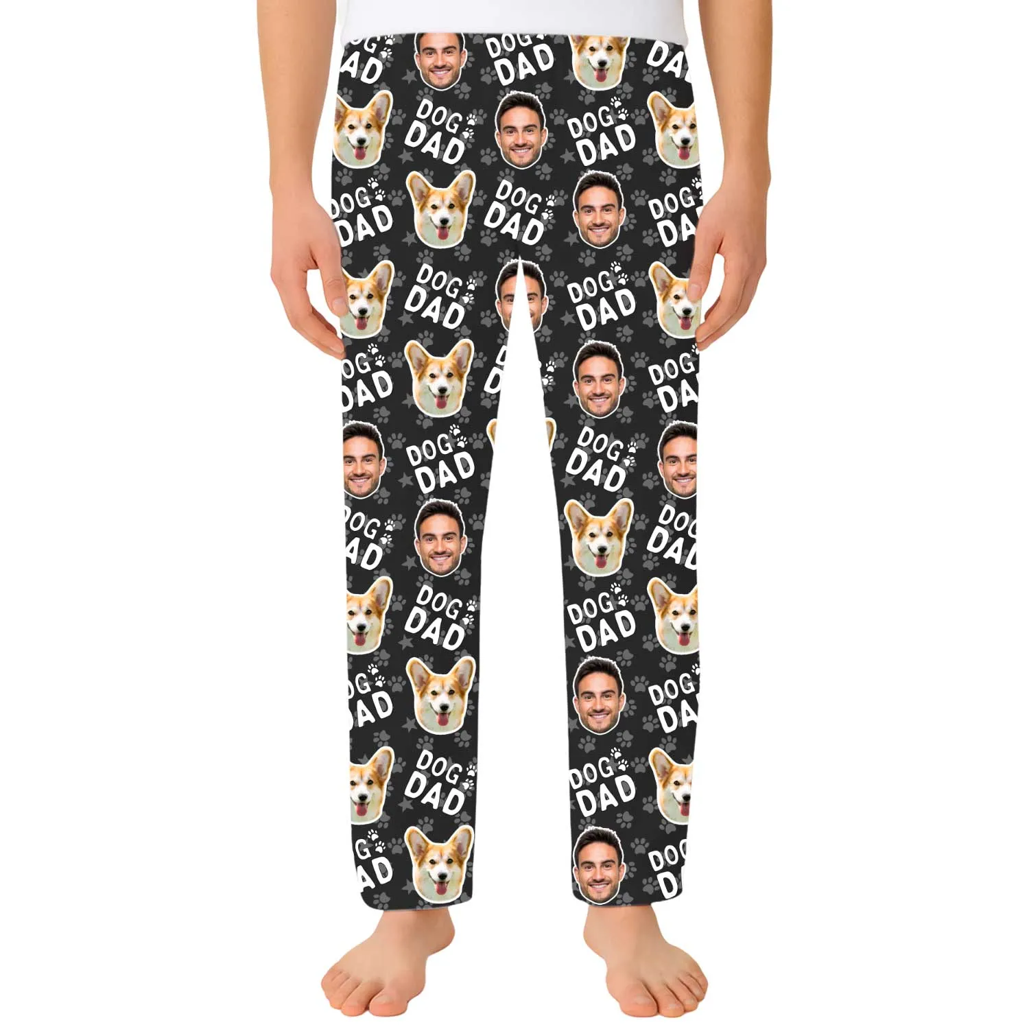 Men's Dog Dad Personalised PJ Bottoms sold by Super Socks product image thumbnail 4