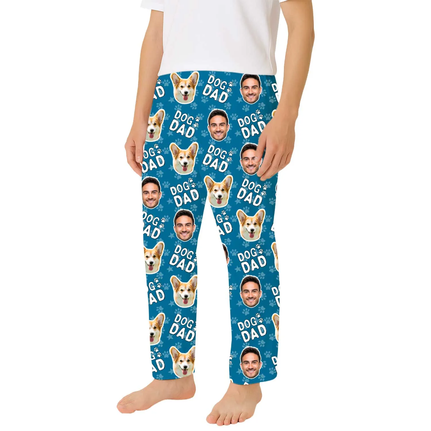 Men's Dog Dad Personalised PJ Bottoms sold by Super Socks product image thumbnail 2
