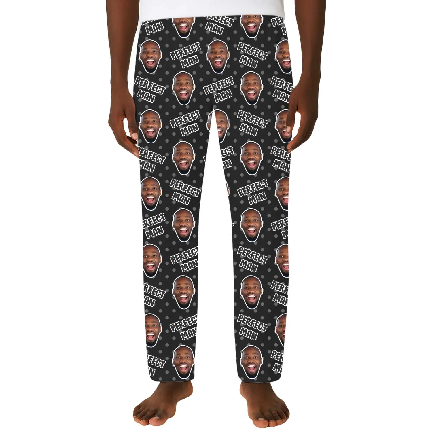 Men's Perfect Man Personalised PJ Bottoms sold by Super Socks product image thumbnail 4