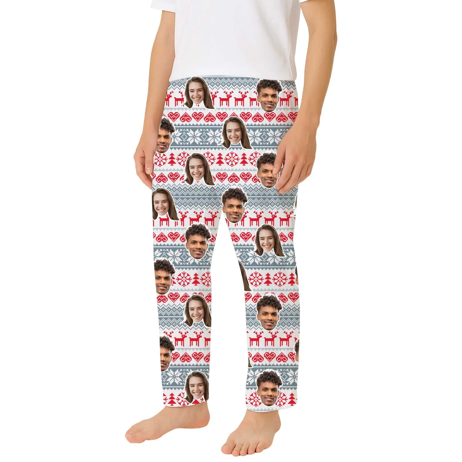 Christmas Nordic Custom Men's PJ Bottoms sold by Super Socks product image thumbnail 2
