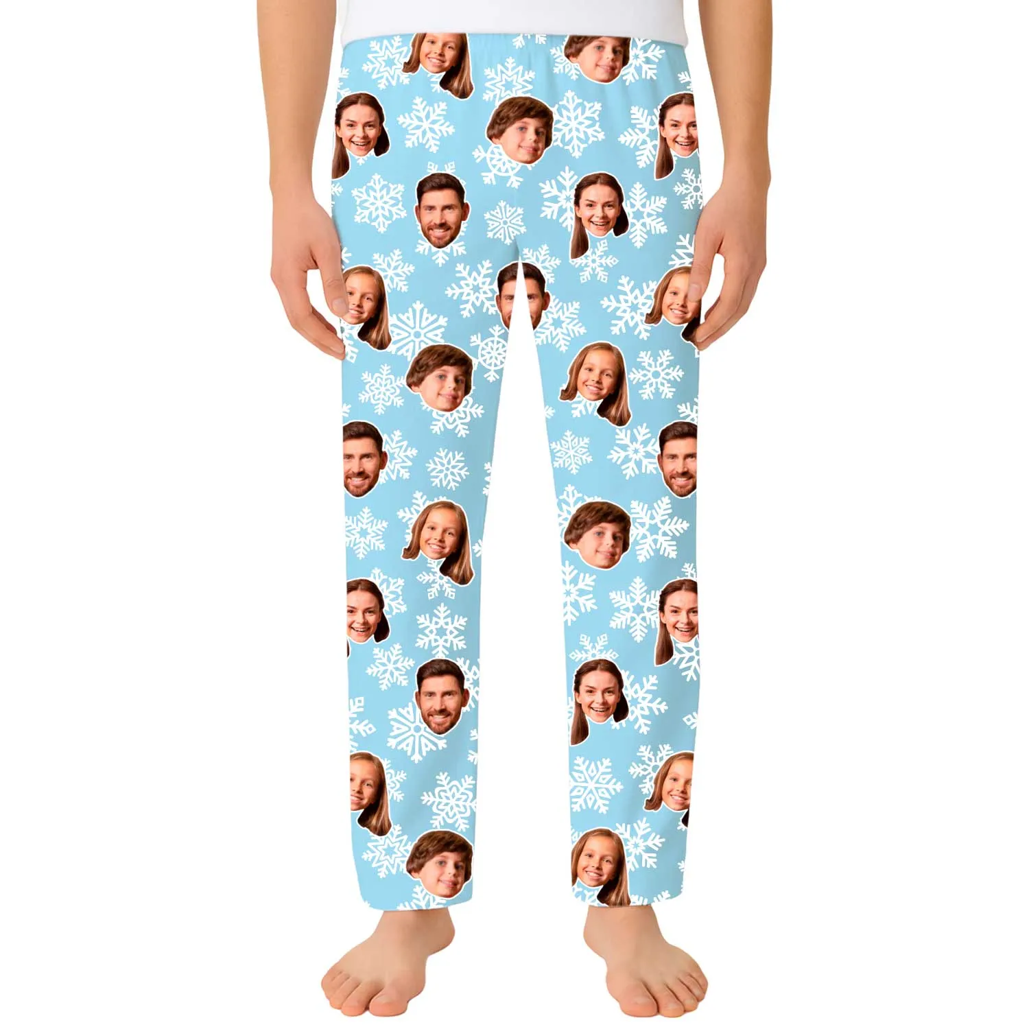 Men's Snowflake Personalised PJ Bottoms sold by Super Socks product image thumbnail 3